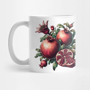 Vintage Pomegranate Botanical Mug